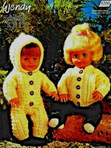 Wendy-4266 "COPY" Doll Clothes Knit Patt. 15" Doll Jacket,Pants,Suit Socks DK - Picture 1 of 3