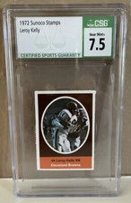 1972 Sunoco Stamps Football Leroy Kelly Cleveland Browns HOF CSG 7.5