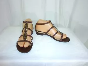 Naturalizer Farah Gladiator Riemensandale. Braunes Leder. Größe 6,5 Pre Own - Bild 1 von 9