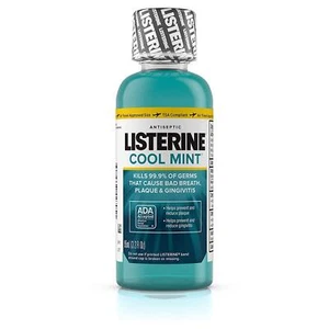 Listerine Cool Mint antiseptische Mundspülung, Reisegröße 3,2 Unzen - "6er Pack" - Bild 1 von 2