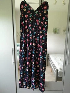 Kleid, s. Oliver 46, neu, blau mit Blumen, lang - Bild 1 von 7