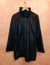 Leather Full Length Women`s Jacket Coat Skin