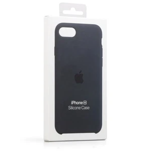 Apple iPhone SE Silicone Case P/N: MN6E3ZM/A Midnight Black iPhone SE 2,3. Gen - Bild 1 von 2