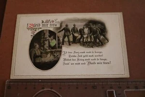 alte patriotische Karte - Bleib mir treu ! - Picture 1 of 2