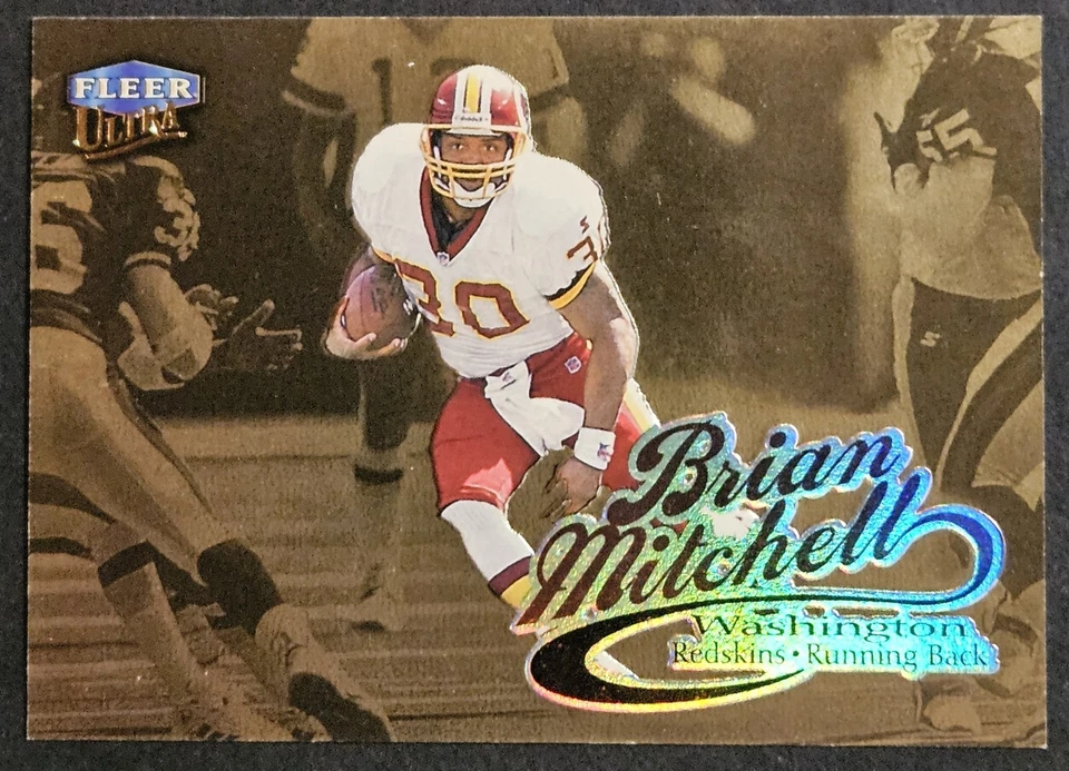 1999 Fleer Ultra Gold Medallion #40G Brian Mitchell Washington Redskins - Image 1 of 2