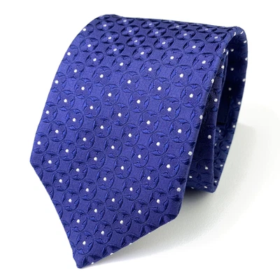 Brooks Brothers Tie Navy Blue Silk Necktie Jacquard Floral Medallion L58" W3.25" - Image 1 of 4