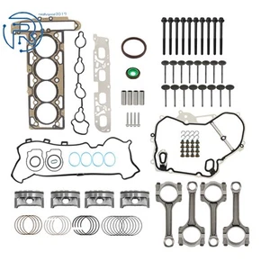 Head Gasket Seal Pistons Rings Con Rods Set For Chevrolet Buick GMC 2.4L 2010-17 - Picture 1 of 21