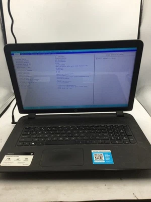 HP NOTEBOOK 17-P121WM - BOOTS TO BIOS - AMD A6 - 4GB RAM - READ DESCRIPTION-BB - Image 1 of 4