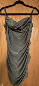 Cocktailkleid Windsor Spaghettiträger olivgrün Small - Bild 1 von 4