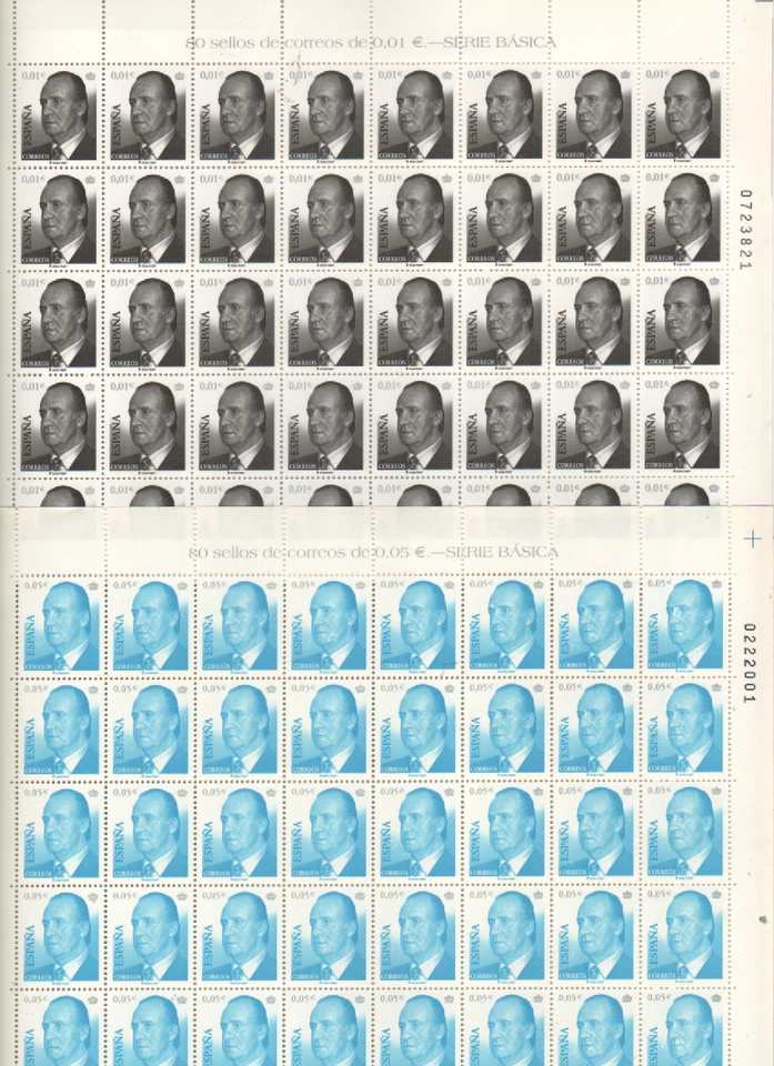 España Pliegos 80 sellos nuevos 1 y 5 cts     colección o franqueo (según foto) - Imagen 1 de 1