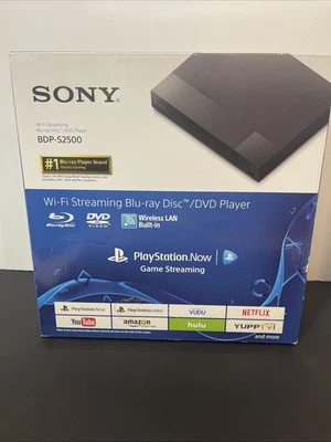 Reproductor de DVD SONY BDP-S2500 Wi-Fi Streaming Blu-Ray Disc LAN Incorporada Nuevo En Caja Foto 1 de 4