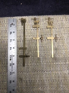 MENGE 3 Vintage japanische kleine Messing Stabklemme; 1-Yamazaki; 2-HB - Bild 1 von 5