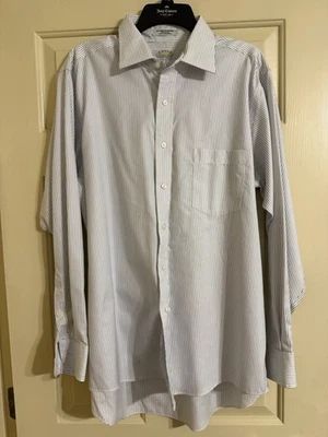 Camisa de vestir Eagle años 80 dos capas a rayas - 16,5 34/35 Foto 1 de 4