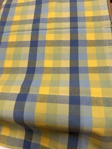 Tischläufer TCM Tchibo kariert gelb blau 39,5 x 168 cm top erhalten Hingucker ** - Bild 1 von 2