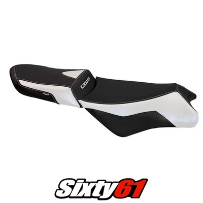 Cubierta de asiento BMW K1300GT 2009 2010 2011 Tappezzeria blanco negro Foto 1 de 4