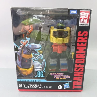 Transformers Grimlock & Autobot Wheelie Studio Series 86 06 The Movie COMPLETE - Image 1 of 4