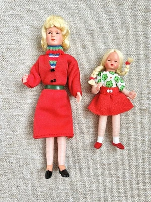 Lot of 2 Vtg German Caco Mini Dollhouse Dolls In Original Boxes Dolls R Mint! (D - Image 1 of 4