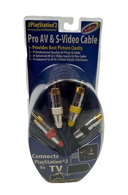 Intec Play Station 2 Also Compatible With Play Station Pro AV &S Video Cable New - Image 1 of 4