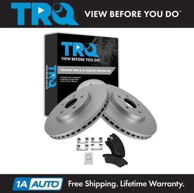 TRQ Front Brake Pad & Rotor Kit Fits 2013-2014 Chevrolet Sonic - Image 1 of 4