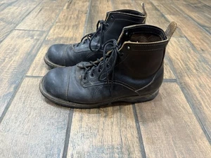 Origin Stiefel Herren Größe 11,5 EE Schwarz Leder Schnürung Vibram Hergestellt in Maine USA - Bild 1 von 16