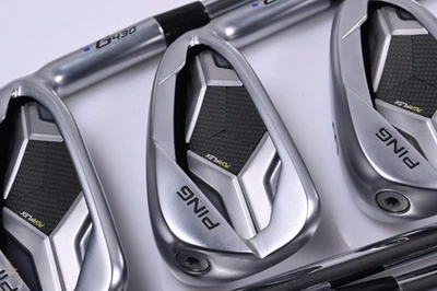 Ping G430 Irons / 6-PW+45°+54° / Blue Dot / Regular Flex Ping AWT 2.0 Shafts - Image 1 of 4