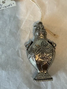 Goldette Necklace Silver Tone Urn Design Bottle Style Pendant VintageUnique Rare - Picture 1 of 4