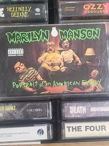 Marilyn Manson Portrait Of An American Family Cassette Nu Metal Rare HTF OOP - Picture 1 of 4