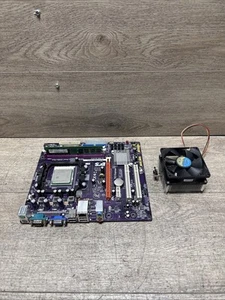 ECS QGeForce7050M-M AMD 64X2 purple Motherboard - Picture 1 of 9