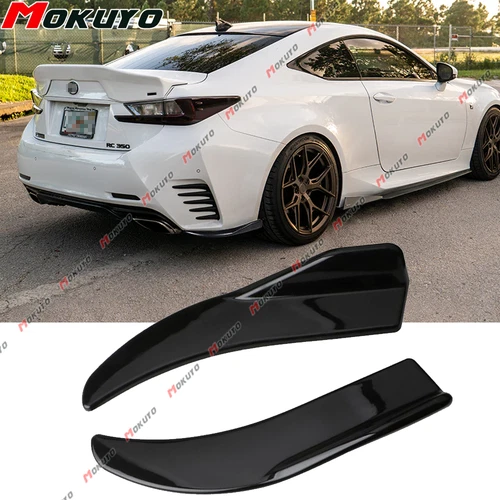 For Lexus RC350 RC300 Black Rear Bumper Splitter Winglet Diffuser Spats Lip 2x Foto 1 de 4