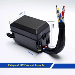 12V Waterproof JD1914 Relay ATC/ATO Fuse Holder Fuse Relay Box for Boat Truck - Picture 1 of 6