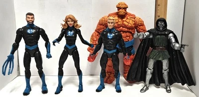 Marvel Legends Fantastic Four 4 Figuras y Dr. Doom 6" ToyBiz Hasbro Foto 1 de 4