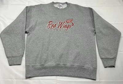 Vtg 90s Detroit Red Wings Sweatshirt Pro Player Crewneck Pullover Size Large - Image 1 of 4