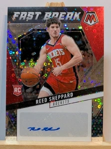 2024-25 Panini Mosaic Reed Sheppard RC Fast Break Disco Auto - Bild 1 von 2