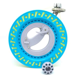 9.8in Blue Large Kite Reel Winder with Thumb Brake Multi-Directional Line Gui... - Picture 1 of 7