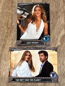 2013 Transformers - 2 Cards - Carly Spencer - Rosie Huntington-Whiteley Duchess - Picture 1 of 4