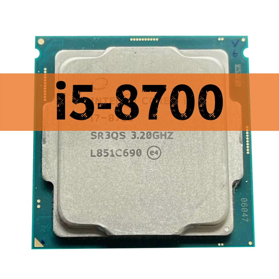 Intel Core i7-8700 SR3QS 3.2GHz 6 Cores 12T 12MB 95W LGA1151 CPU Processor - Image 1 of 1