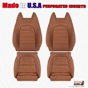 2015-2021 MercedesBenz C250 C300 C350 Coupe Driver Passenger Leather Cover Brown - Picture 1 of 18