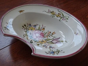 MOUSTIERS LALLIER PLAT A BARBE EN FAIENCE longueur 32 cm - Bild 1 von 8