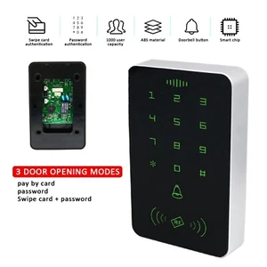 Cerradura de puerta inteligente + lector de tarjetas RFID teclado de contraseña de seguridad control de acceso de entrada - Imagen 1 de 12