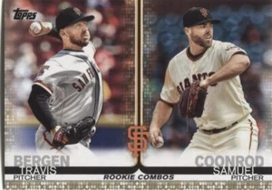 TRAVIS BERGEN - SAMUEL COONROD RC 2019 Topps Update GOLD #to/2019 - SF GIANTS - - Picture 1 of 1