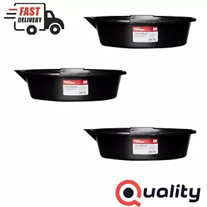 3 Pack, Hyper Tough 7-Quart Drain Pan, Dimensions: 15" x 15" x 4" - Picture 1 of 13