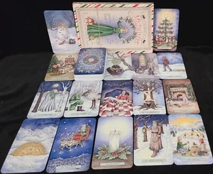 NEW- YULETIDE CHRISTMAS TAROT CARDS & BOOK ORACLE MAGNETIC CLOSE BOX - Picture 1 of 12