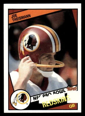 1984 Topps #390 Joe Theismann NMMT+ - Image 1 of 2