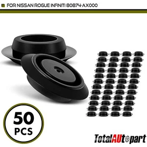 50Pcs Door Hole Plug Grommet Trim Retainers for Nissan Rogue INFINITI 18mm Nylon - Picture 1 of 8