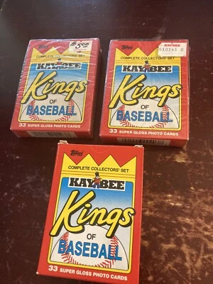 1ea. 1990 Topps Kaybee Kings Of Baseball - Set (Glossy) 33 Cards- Ryan, Puckett - Image 1 of 2