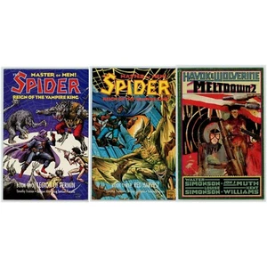 JUEGO DE 3 LIBROS DE BOLSILLO COMERCIALES Spider Reign Vampire (x2) y Havok Wolverine Meltdown - Imagen 1 de 4
