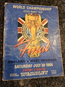 Original World Cup 1966 England Vs W. Germany match programme - Picture 1 of 4