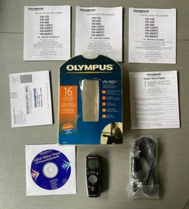 Olympus VN-960PC 128 MB Handheld 16 Hour Digital Voice Recorder CIB WORKING! - Picture 1 of 13