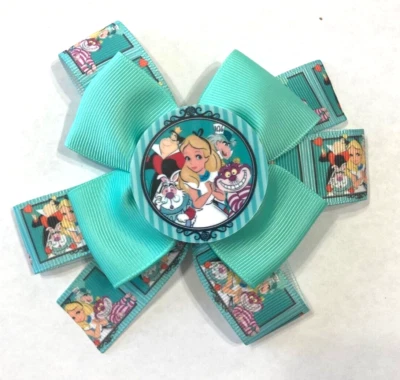 Красивый бант для волос по мотивам Алисы в Стране чудес и друзей для девочек. - Изображение 1 из 2