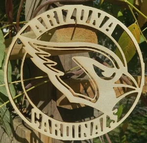 Arizona Cardinals Laser geschnittenes Holz Fenster/Wanddeko - Bild 1 von 8